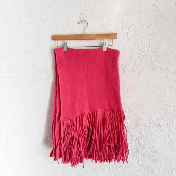 Free People Hot Pink Colby Brushed Fringe Scarf - Picture 2 of 5